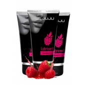 Набор из 3 съедобных лубрикантов JUJU со вкусом малины - JuJu - купить с доставкой в Вологде