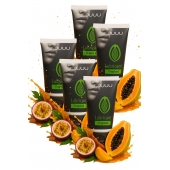 Набор из 5 съедобных лубрикантов JUJU со вкусом тропических фруктов - JuJu - купить с доставкой в Вологде