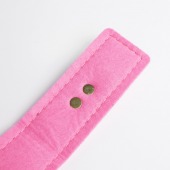 Черно-розовый ошейник с золотистой фурнитурой - Crazy Handmade - купить с доставкой в Вологде