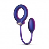 Фиолетовое эрекционное виброкольцо с анальным шариком Eclipse - ONE DC B.V. - в Вологде купить с доставкой