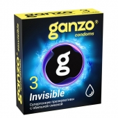 Супертонкие презервативы Ganzo Invisible - 3 шт. - Ganzo - купить с доставкой в Вологде
