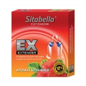 Стимулирующая насадка Sitabella Extender  Клубника - Sitabella - купить с доставкой в Вологде