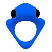 Синее эрекционное кольцо Wooomy Tribeс с вибрацией - Adrien Lastic - в Вологде купить с доставкой