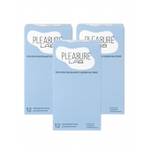 Набор из 3 упаковок ультратонких презервативов Pleasure Lab (по 12 шт.) - Pleasure Lab - купить с доставкой в Вологде