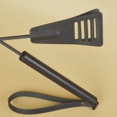 Черный кожаный стек «Сириус» - 60 см. - Sitabella - купить с доставкой в Вологде