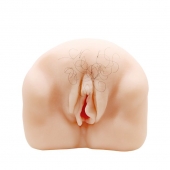 Телесный мастурбатор-вагина с оволосением и вибрацией - Baile - в Вологде купить с доставкой