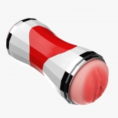 Двусторонний мастурбатор в колбе Power Grip Cup - вагина и ротик - Boys of Toys - в Вологде купить с доставкой