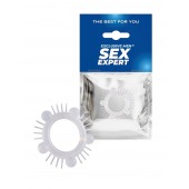 Эластичное эрекционное кольцо с шишечками и шипами - Sex Expert - в Вологде купить с доставкой