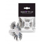 Эластичное эрекционное кольцо с черными «ресничками» - Sextaz - в Вологде купить с доставкой