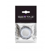 Эластичное эрекционное колечко с черными «ресничками» - Sextaz - в Вологде купить с доставкой