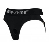 Черные трусики для насадок Heroine Lingerie Harness - size XL - Strap-on-me - купить с доставкой в Вологде