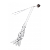 Белая кожаная плеть - 50 см. - Pecado - купить с доставкой в Вологде