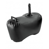 Черное надувное кресло с платформой для фиксации дилдо Body Dock Inflatable Love Seat - Pipedream - купить с доставкой в Вологде