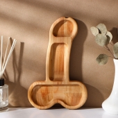 Деревянное блюдо для подачи в форме члена (25 х 16,5 х 1,7 см) - Сима-Ленд - купить с доставкой в Вологде