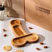 Деревянное блюдо для подачи в форме члена (25 х 16,5 х 1,7 см) - Сима-Ленд - купить с доставкой в Вологде