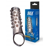 Дымчатая насадка на пенис с выпуклостями - 11 см. - Sex Expert - в Вологде купить с доставкой