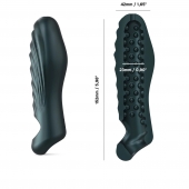 Серая силиконовая насадка на пенис с подхватом Manwan Ryzer - Manwan - в Вологде купить с доставкой