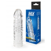 Прозрачная закрытая насадка на пенис - 17 см. - Sex Expert - в Вологде купить с доставкой
