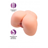 Телесный мастурбатор в форме попки с 2 любовными входами - No Name - в Вологде купить с доставкой