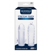 Набор из 2 прозрачных насадок на член Seductive Tickler Sleeves Set - NMC - в Вологде купить с доставкой