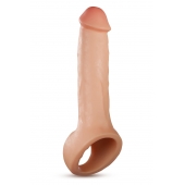 Телесная насадка-удлинитель Thrive 8.75 Inch Realistic Penis Extender Sleeve - 22,2 см. - Blush Novelties - в Вологде купить с доставкой