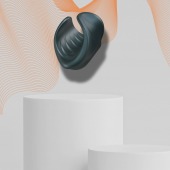 Серый сквозной мастурбатор с вибрацией Manwan Starter - Manwan - в Вологде купить с доставкой