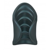 Серый сквозной мастурбатор с вибрацией Manwan Starter - Manwan - в Вологде купить с доставкой