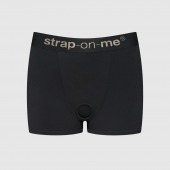 Черные трусики-боксеры для фиксации насадок Strap-on-me Harness Lingerie Allure - size L - Strap-on-me - купить с доставкой в Вологде