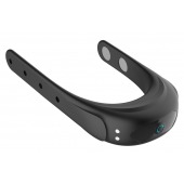 Черное эрекционное виброкольцо на ремешках - Boys of Toys - в Вологде купить с доставкой