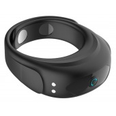 Черное эрекционное виброкольцо на ремешках - Boys of Toys - в Вологде купить с доставкой