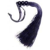 Черная силиконовая плетка - 25,4 см. - Boys of Toys - купить с доставкой в Вологде