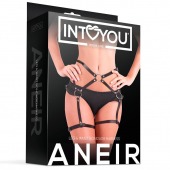 Черные стрепы на бёдра Aneir - Intoyou - купить с доставкой в Вологде