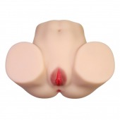 Телесный мастурбатор с 2 любовными отверстиями Olivia - Baile - в Вологде купить с доставкой