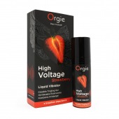 Жидкий вибратор Orgie High Voltage Strawberry - 15 мл. - ORGIE - купить с доставкой в Вологде