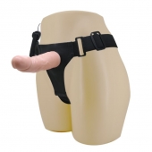 Реалистичный страпон-фаллоимитатор на трусиках Ultra Passionate Harness - 15 см. - Baile - купить с доставкой в Вологде