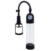 Чёрная вакуумная помпа A-toys с манометром и прозрачной колбой - A-toys - в Вологде купить с доставкой