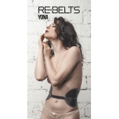 Пояс с клёпками Yona Black - Rebelts - купить с доставкой в Вологде