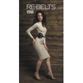 Пояс с клёпками Yona Black - Rebelts - купить с доставкой в Вологде
