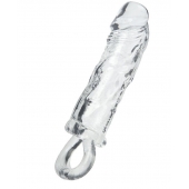 Прозрачная насадка с петлёй для фиксации - 14 см. - ToyFa - в Вологде купить с доставкой