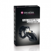 Пояс верности с электростимуляцией Mystim Pubic Enemy No1 Black Edition - MyStim - купить с доставкой в Вологде