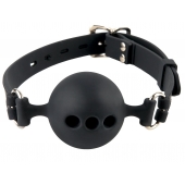 Силиконовый кляп-шар с отверстиями для дыхания Silicone Breathable Ball Gag Small - Pipedream - купить с доставкой в Вологде