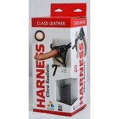 Насадка-фаллоимитатор на кожаных трусиках Harness Ultra Realistic 7  - 18 см. - LOVETOY (А-Полимер) - купить с доставкой в Вологде