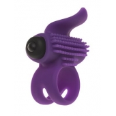 Эрекционное кольцо с подхватом мошонки и стимуляцией клитора Bullet Lastic Ring - Adrien Lastic - в Вологде купить с доставкой