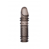 Дымчатая закрытая насадка ToyFa XLover с чешуйками и пупырышками - 13,5 см. - ToyFa - в Вологде купить с доставкой