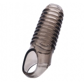 Дымчатая насадка с рёбрышками и подхватом мошонки ToyFa XLover - 12,5 см. - ToyFa - в Вологде купить с доставкой