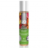 Смазка с ароматом тропических фруктов JO Flavored Tropical Passion - 30 мл. - System JO - купить с доставкой в Вологде