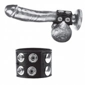 Ремень на член и мошонку 1.5  Cock Ring With Ball Strap - BlueLine - купить с доставкой в Вологде