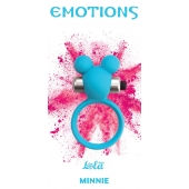Голубое эрекционное виброколечко Emotions Minnie Breeze - Lola Games - в Вологде купить с доставкой