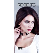 Чёрный чокер-кляп Iman Black - Rebelts - купить с доставкой в Вологде