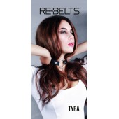 Чёрный кожаный чокер-кляп Tyra Black - Rebelts - купить с доставкой в Вологде